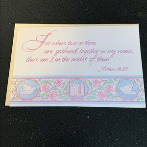 Religious Celebration Event Invitations with Envelopes Set of 8 🕊️